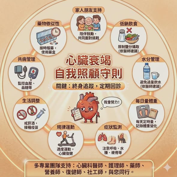 心臟衰竭自我照顧守則
