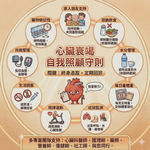 心臟衰竭自我照顧守則