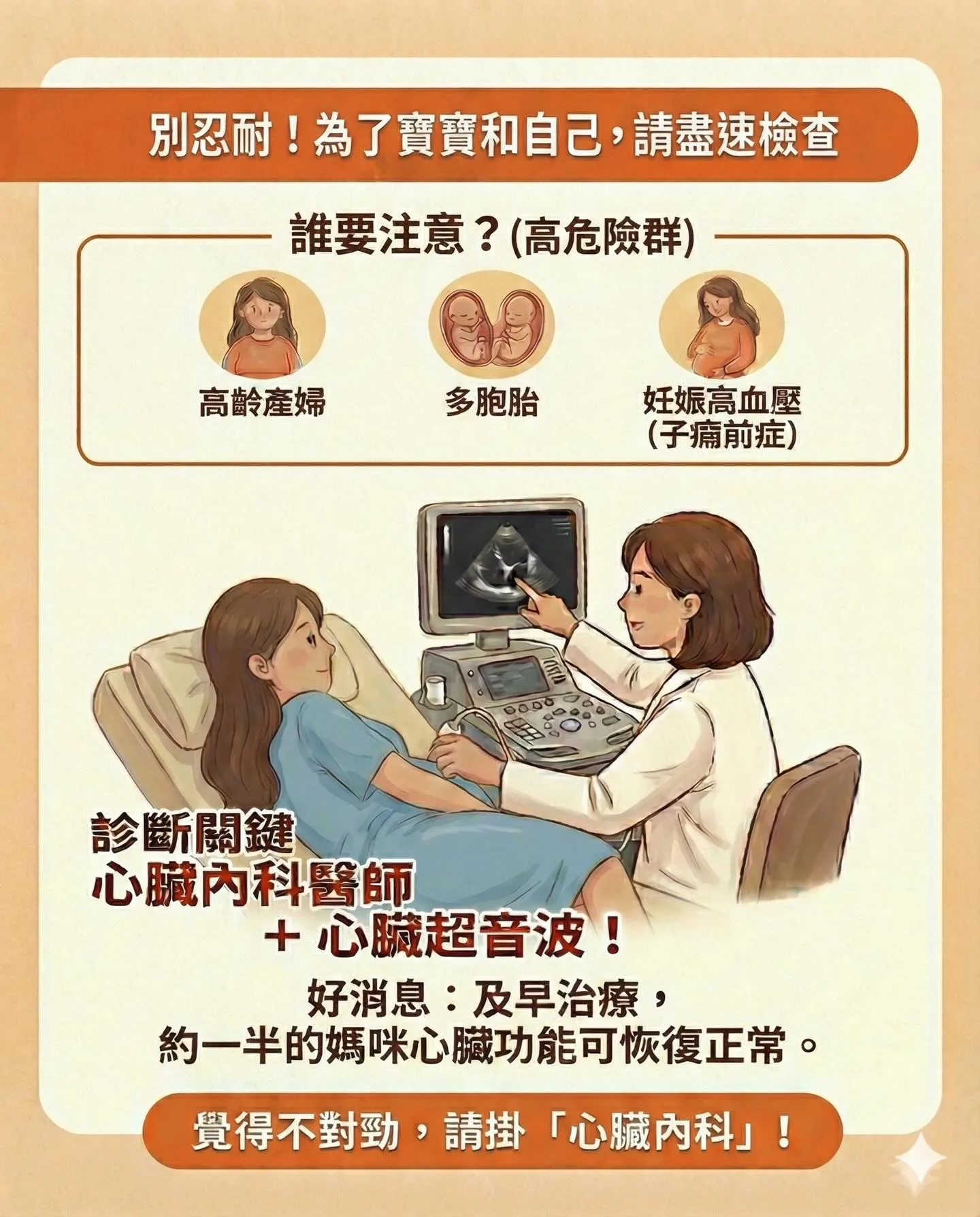 高危險群與診斷關鍵：心臟內科醫師 + 心臟超音波